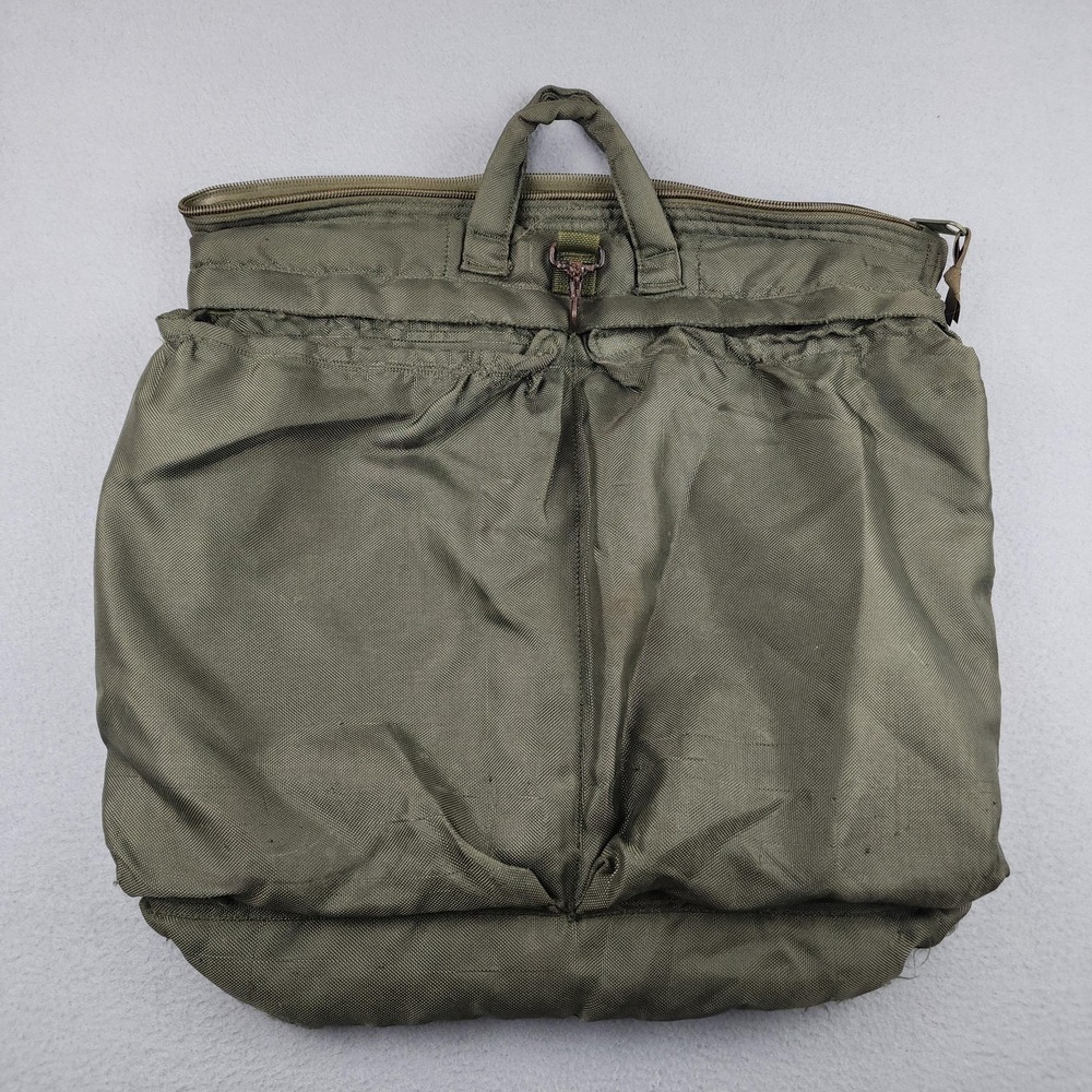 UNICOR Flyers Helmet Bag Green Nylon Men One Size Padded USA Tactical Vintage